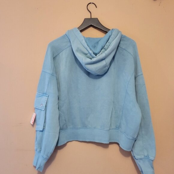 Free People Intercept ½ zip hoodie - light blue - Picture 6 of 11